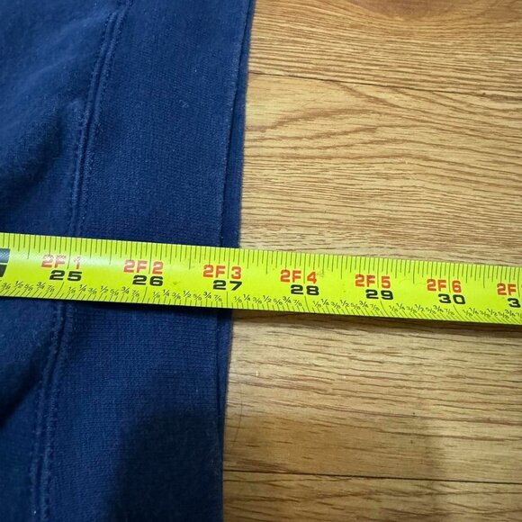 Vintage 90s Made in USA Nike Center Check Navy Blue Sweatshirt - Picture 5 of 5